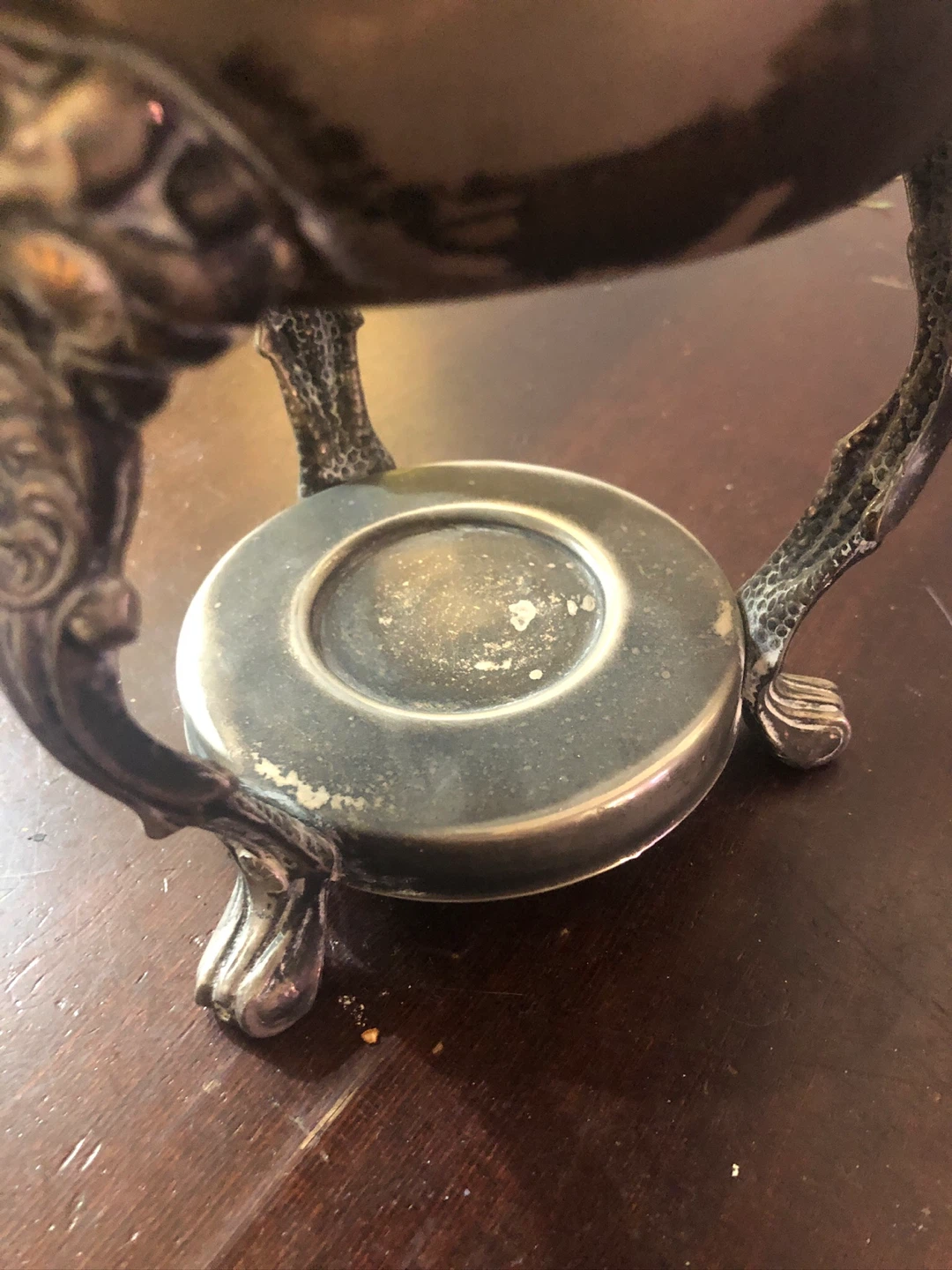 Vintage Silver Plated Upright Chafing Pot with Stand. - photo 3