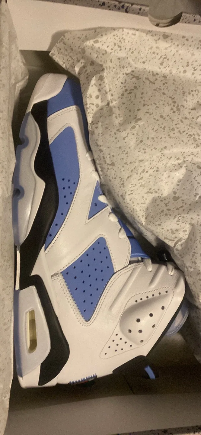 Air Jordan 6 Retro Men's 12 University Blue/White
