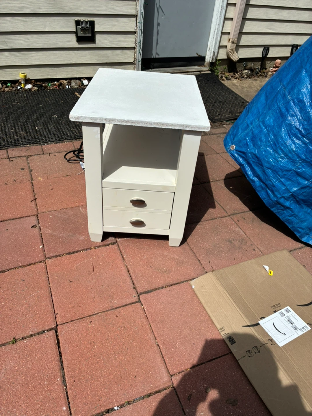 One drawer with USB and outlet connection night stand