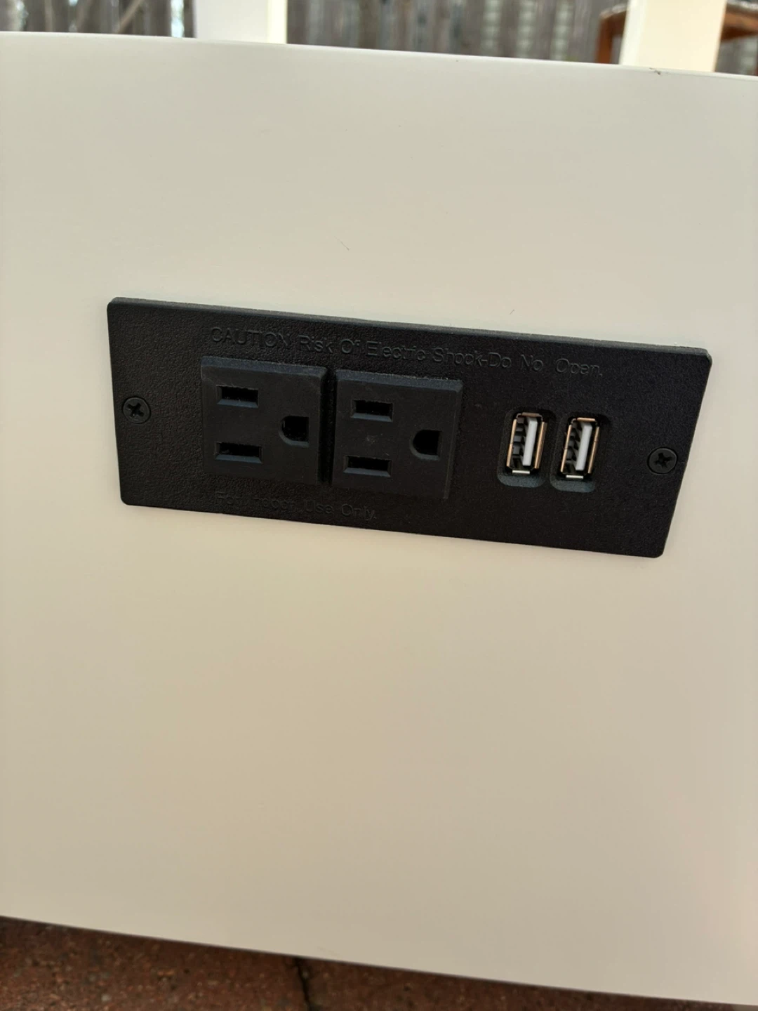 One drawer with USB and outlet connection night stand - photo 4