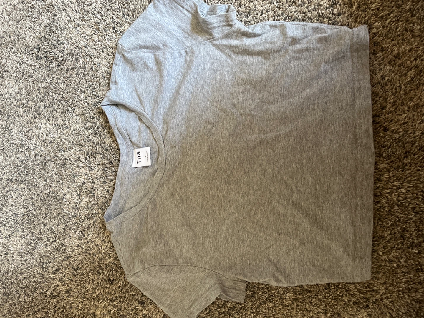 Tna Grey cropped shirt Size S