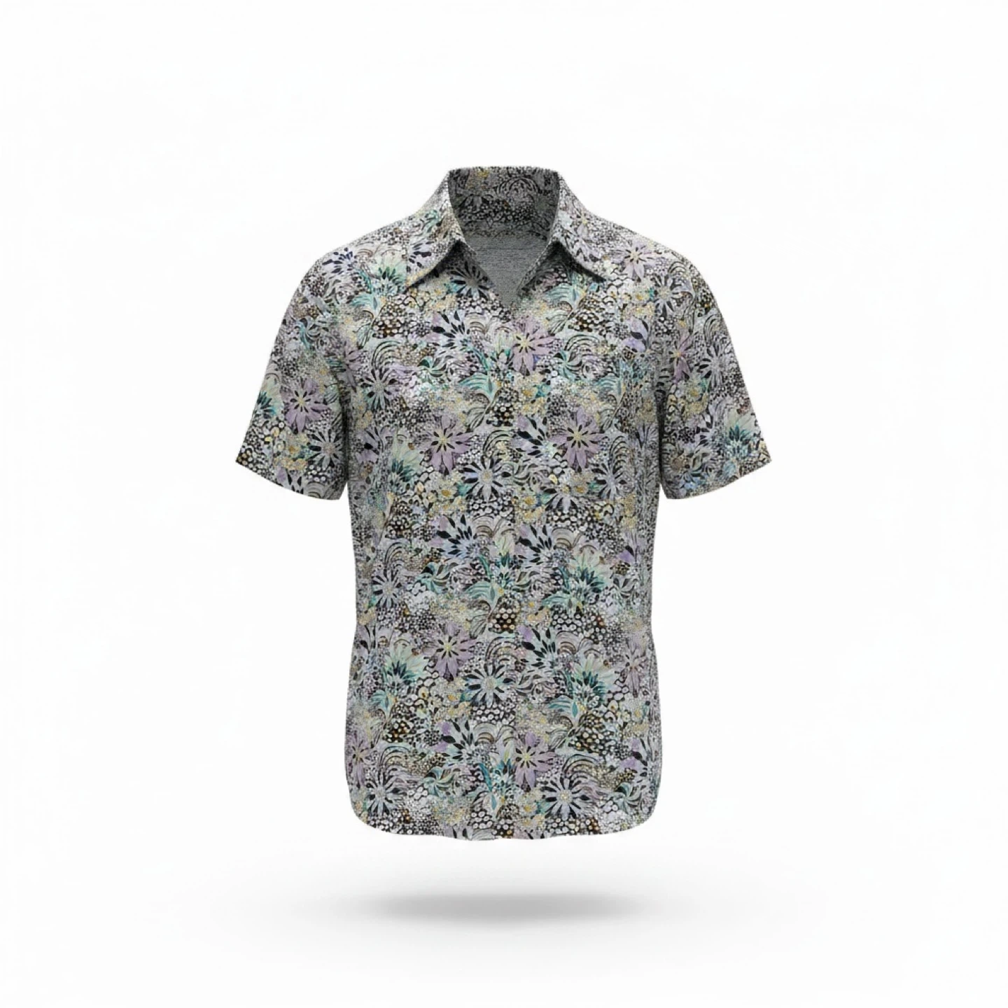 Vintage Y2K Tilley Floral Print Short Sleeve Shirt Size S/M