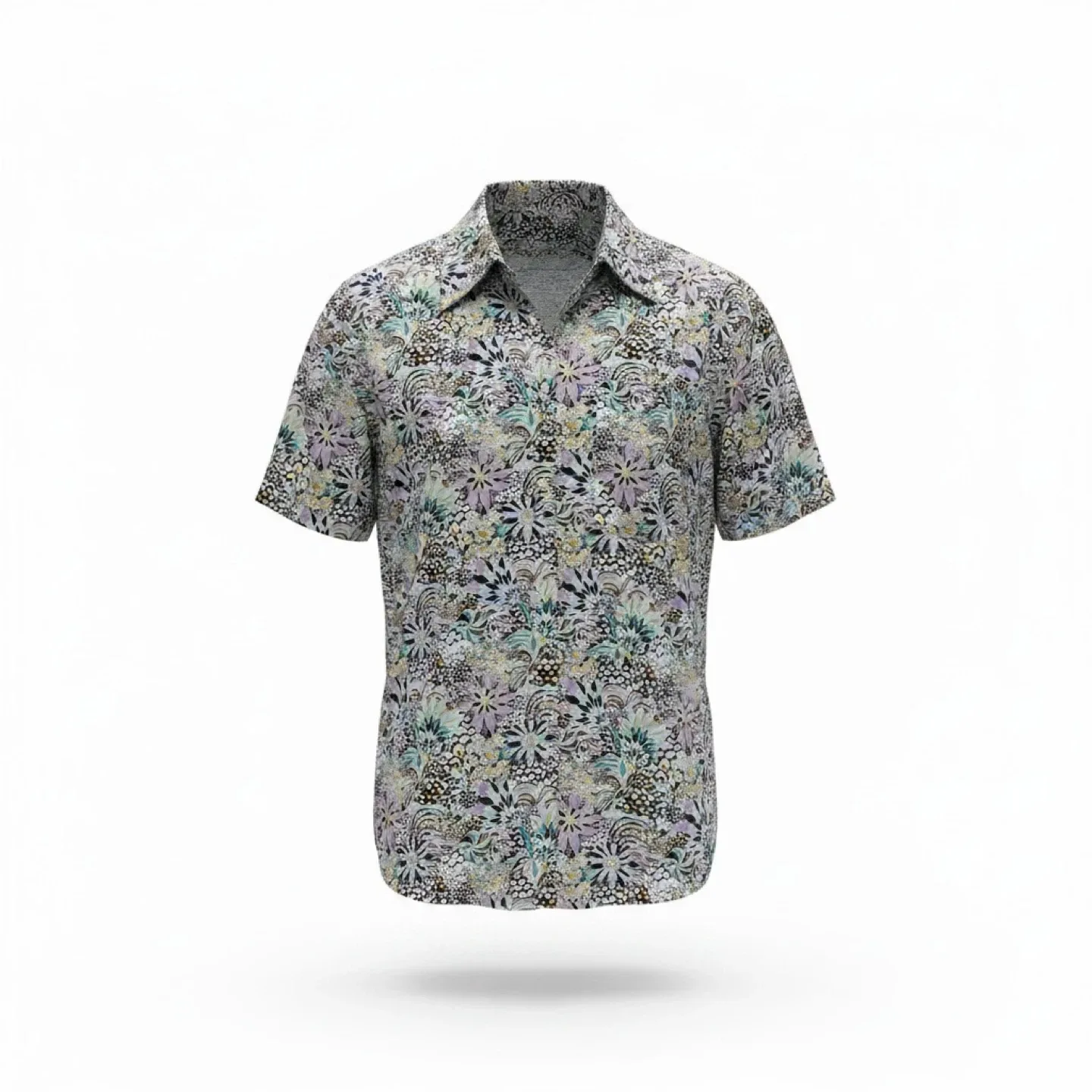 Vintage Y2K Tilley Floral Print Short Sleeve Shirt Size S/M