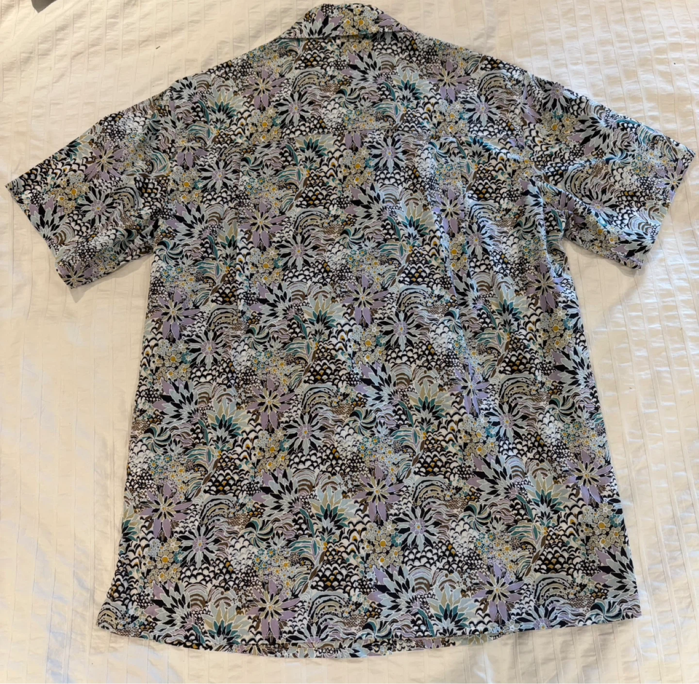 Vintage Y2K Tilley Floral Print Short Sleeve Shirt Size S/M - photo 4