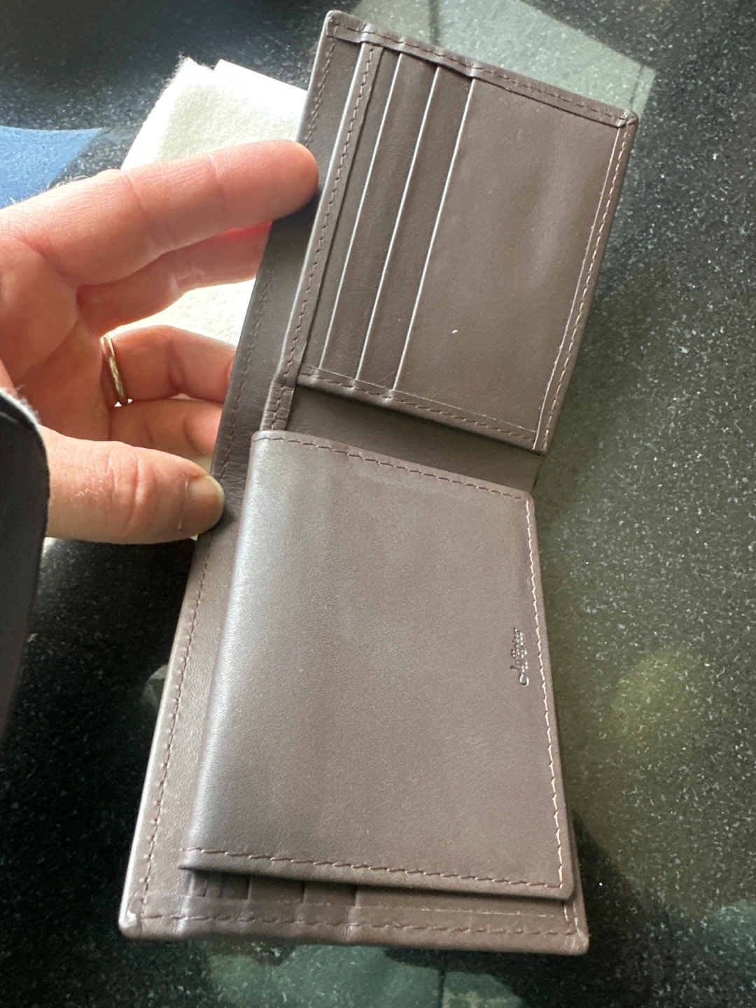 Jafferees Brown Leather Bifold Wallet - photo 2