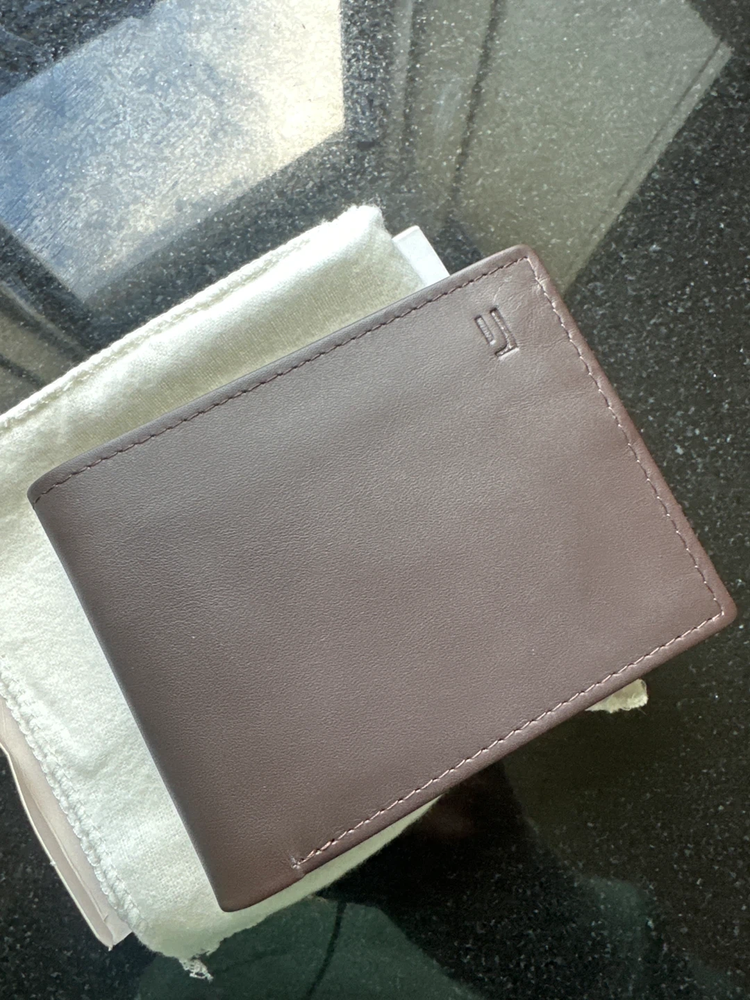 Jafferees Brown Leather Bifold Wallet