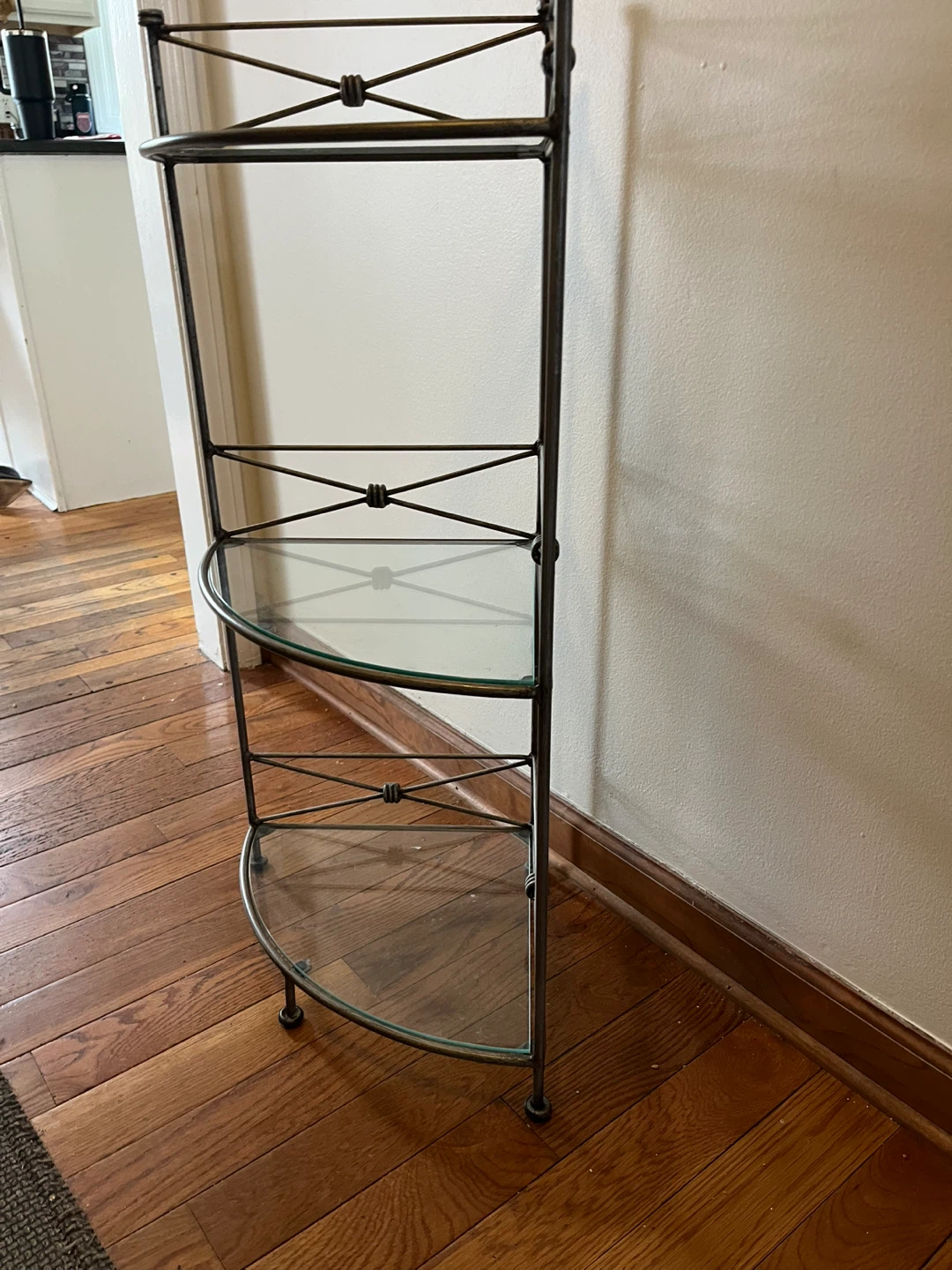 3-Tier Glass Corner Shelf - photo 2