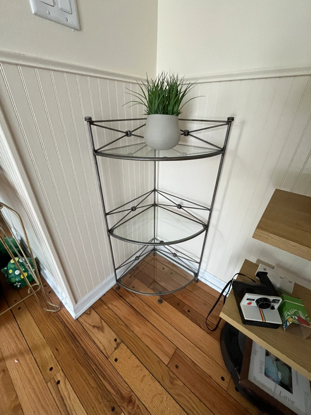 3-Tier Glass Corner Shelf - photo 3