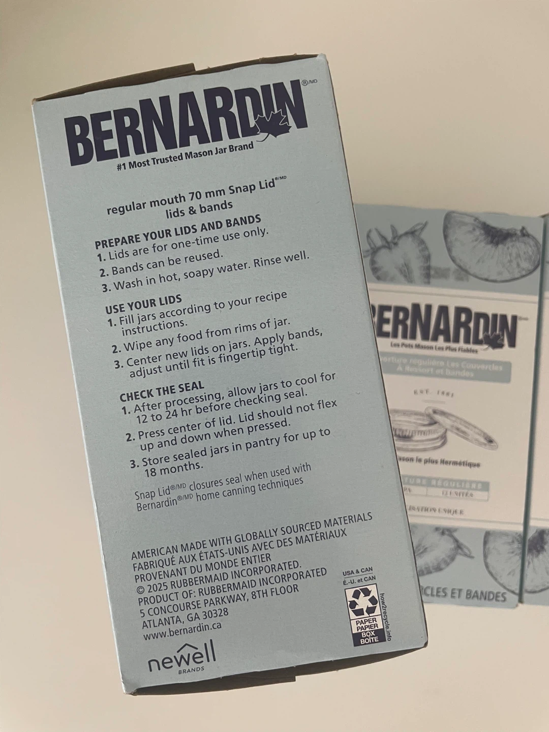 4pcs BERNARDIN Regular Mouth Snap Lid & Bands (12 Count) - photo 3