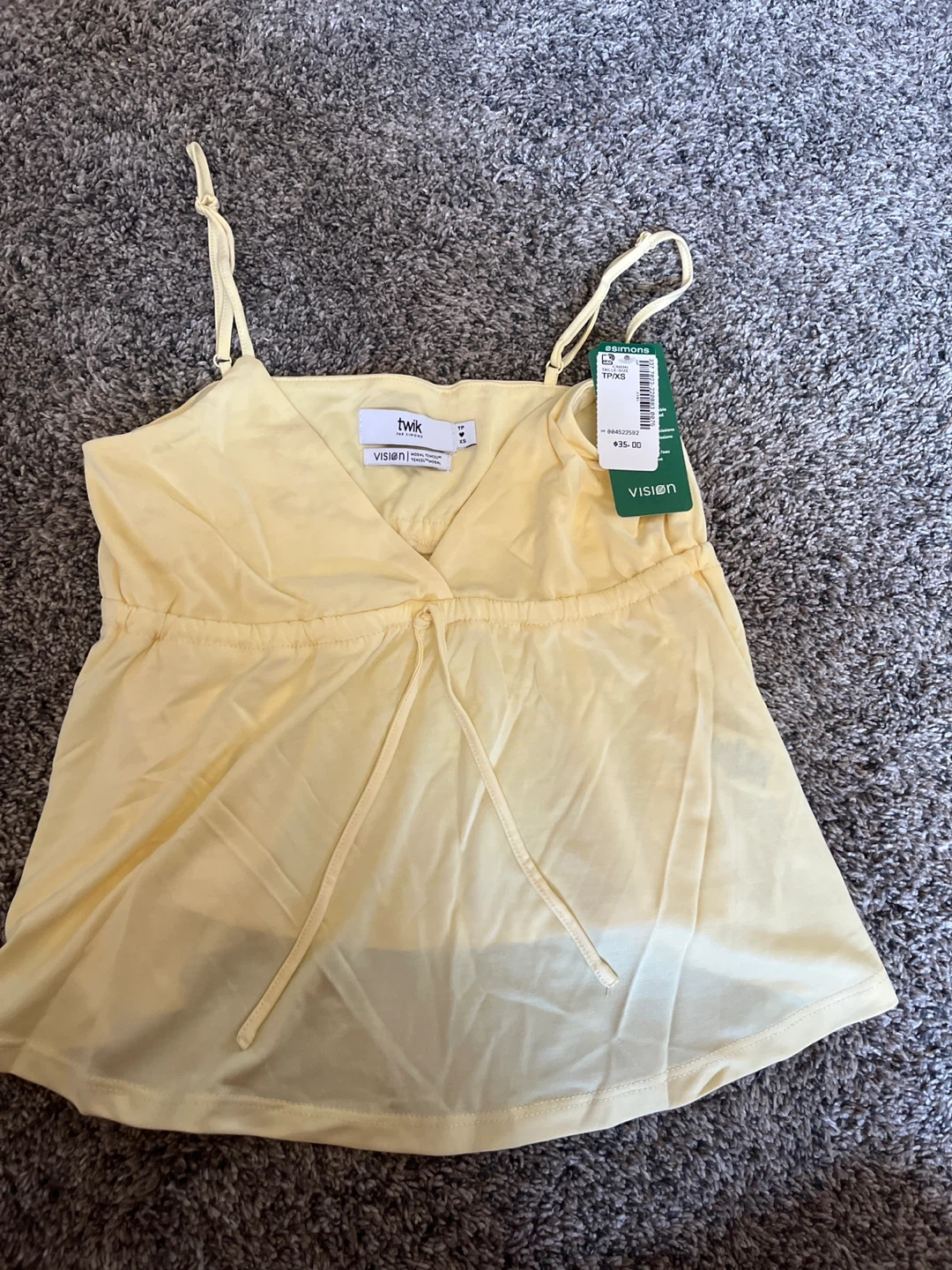 Twik Yellow Camisole Top - Size XS