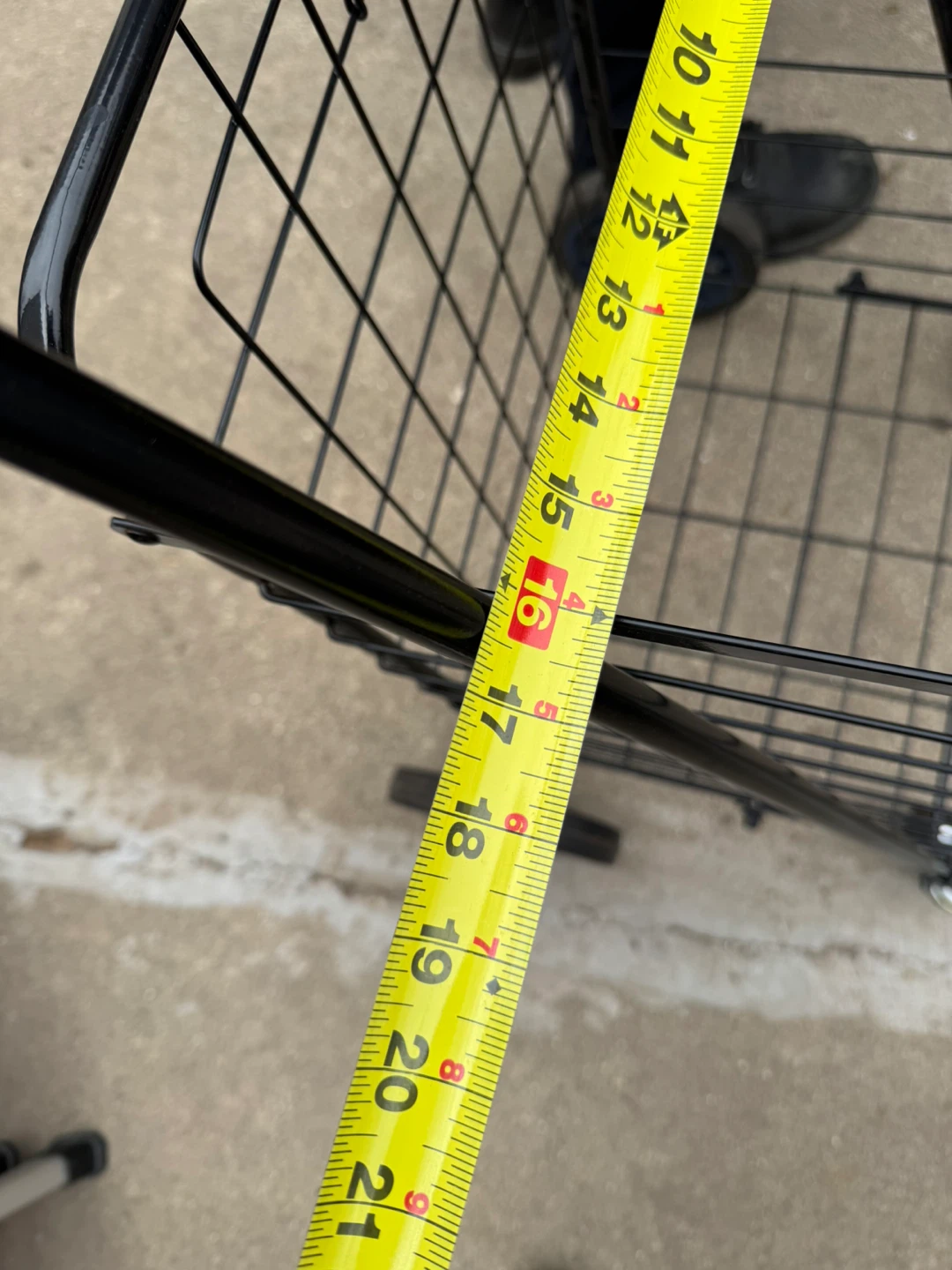 Black Metal Shopping Cart with Wheels - photo 3