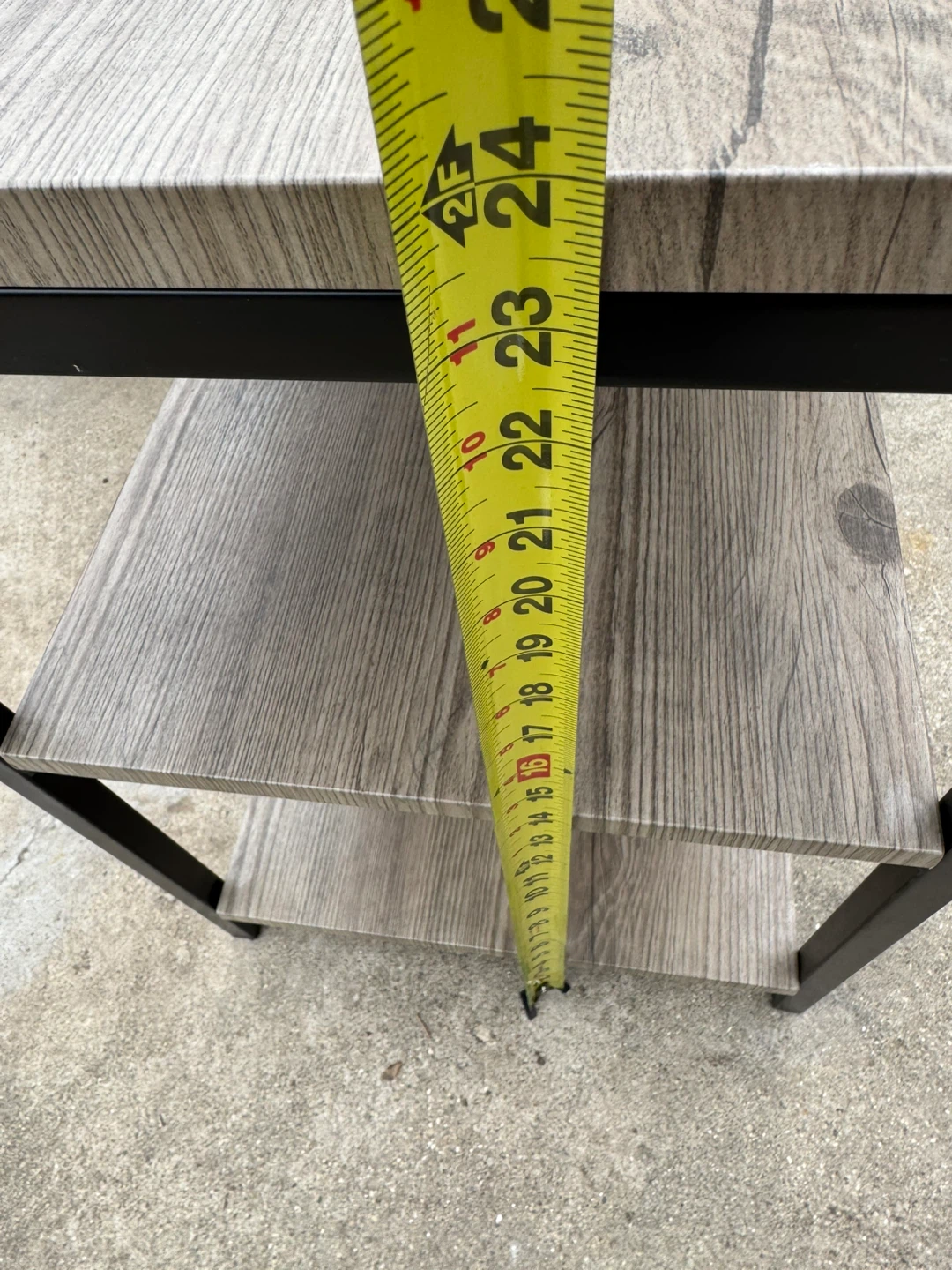 Wood Grain 3-Tier Shelf Unit - photo 5