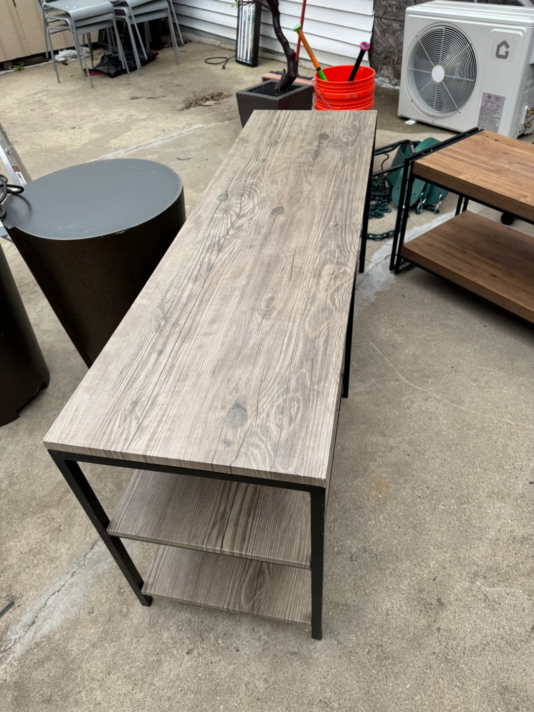 Wood Grain 3-Tier Shelf Unit - photo 3