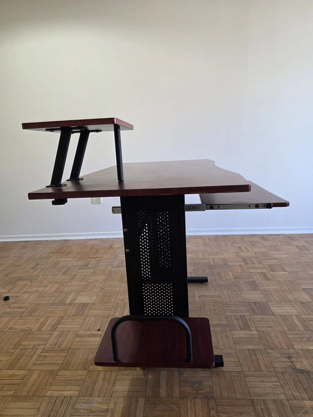 Studio Desk with Monitor Shelf and Pull-out Keyboard Tray - photo 4