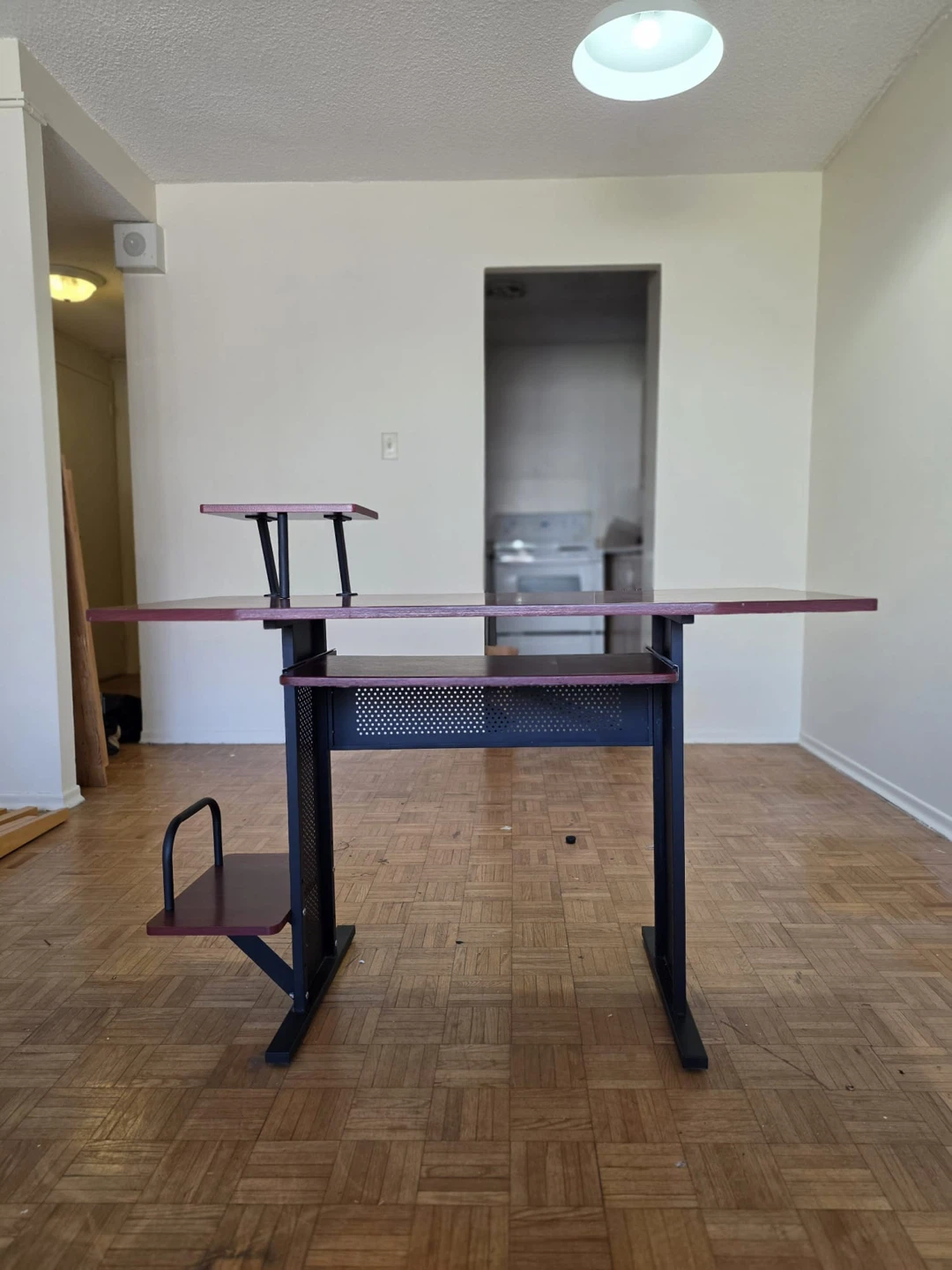 Studio Desk with Monitor Shelf and Pull-out Keyboard Tray - photo 5