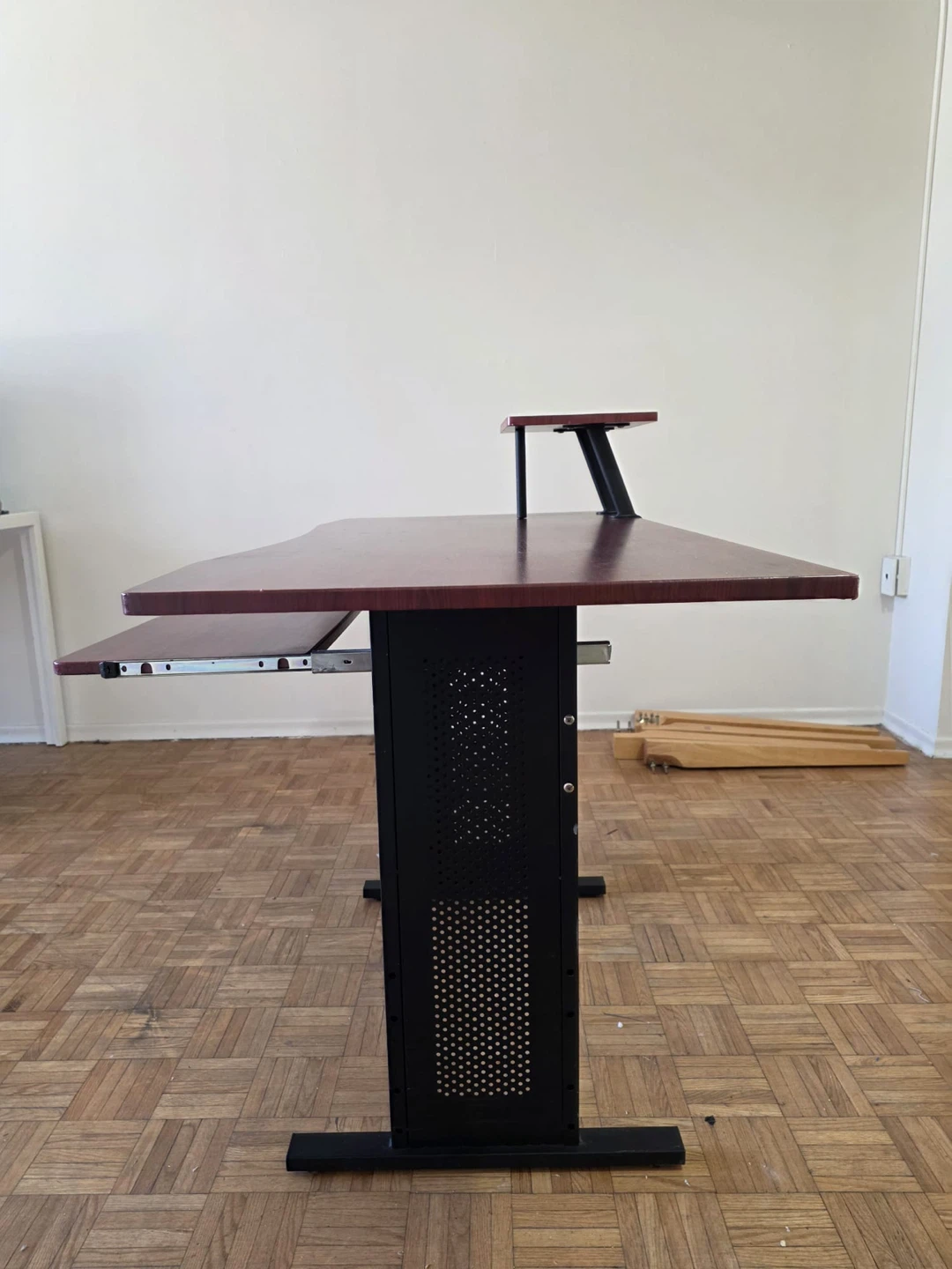 Studio Desk with Monitor Shelf and Pull-out Keyboard Tray - photo 3