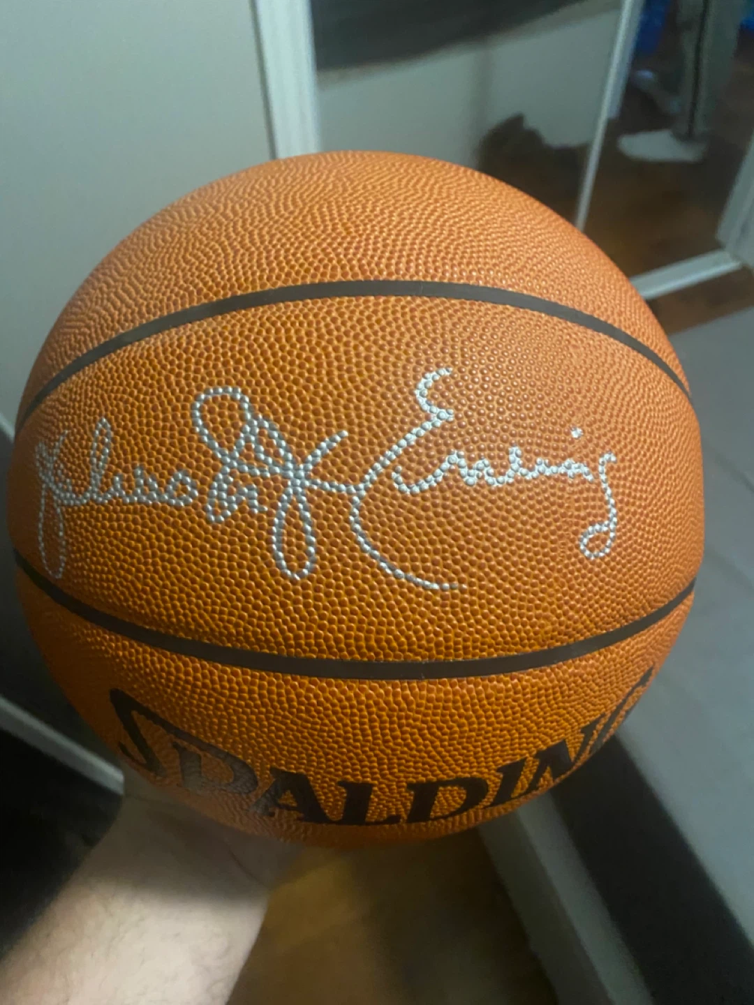 Dr. J Autographed Basketball