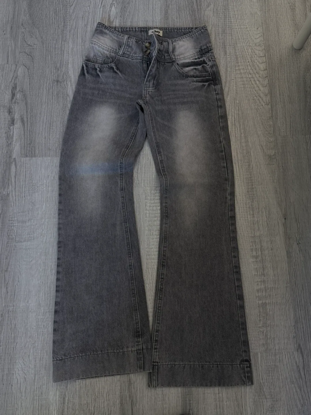 Union Jack Engineered Denim Washed Gray