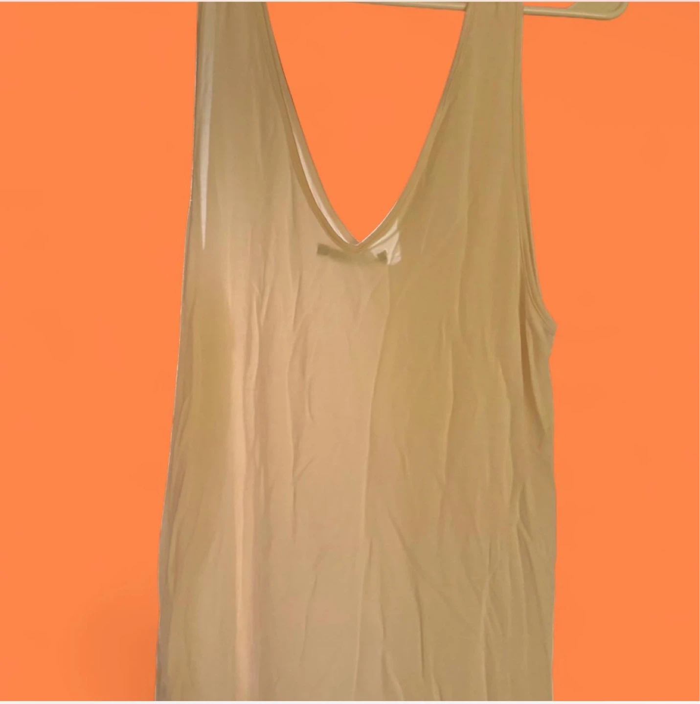 Women's White V-Neck Tank Top - photo 2