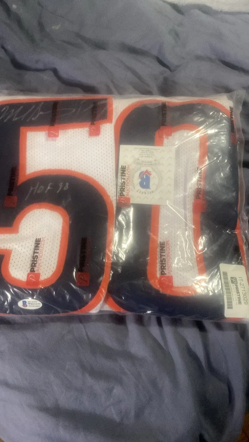 Signed Michael Singletary  Jersey - Size XL - photo 3