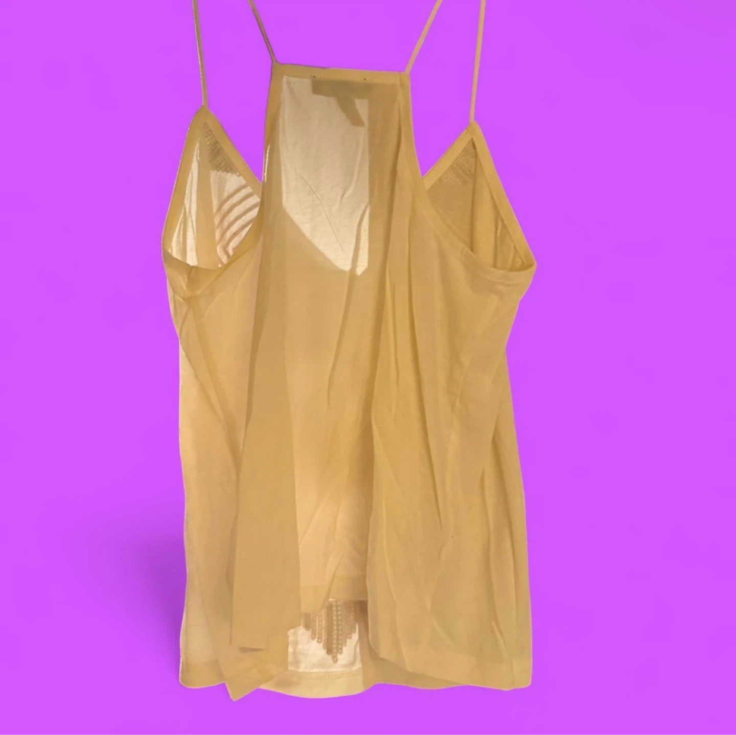 Express Sequin Embellished Camisole Top - Beige - photo 2