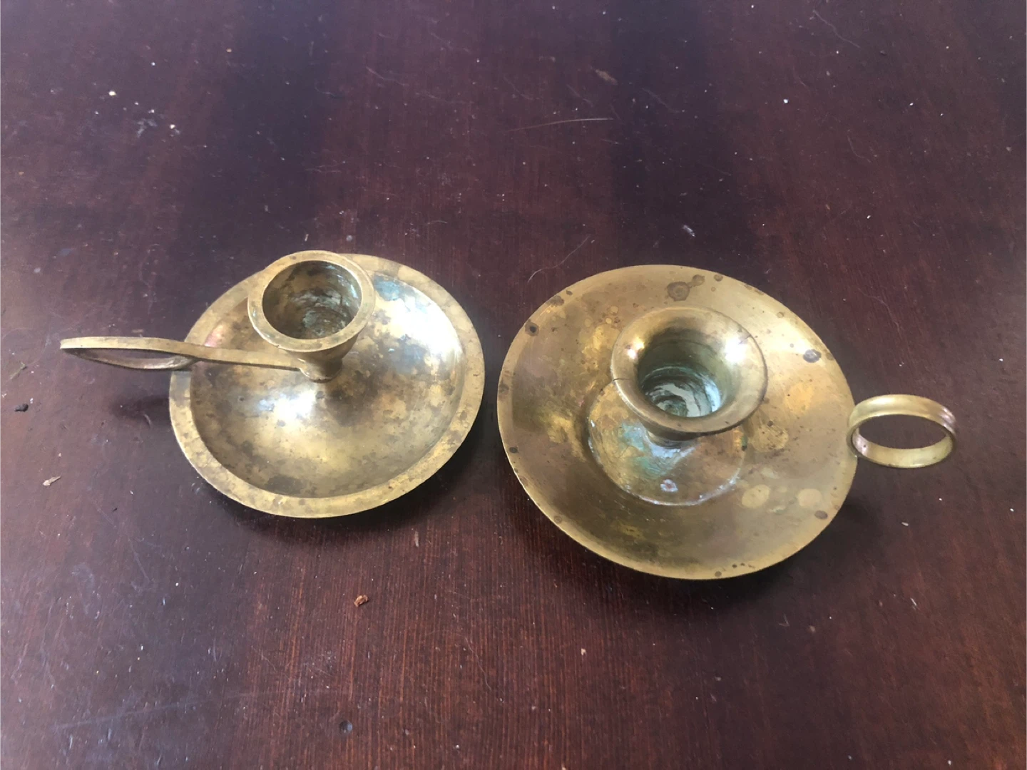 Vintage Brass Candle Stick Holders. 2.
