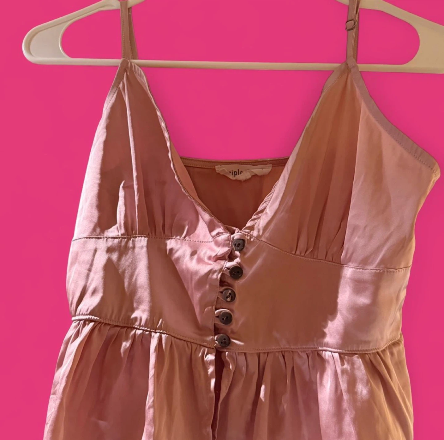 Pink Ruffle Cami Top