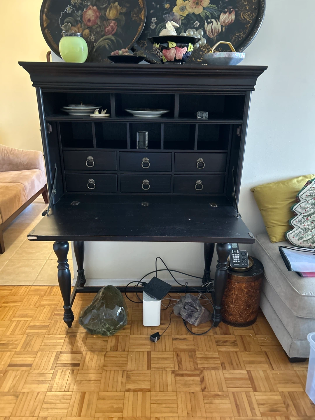 Ebony Secretary Desk - photo 2