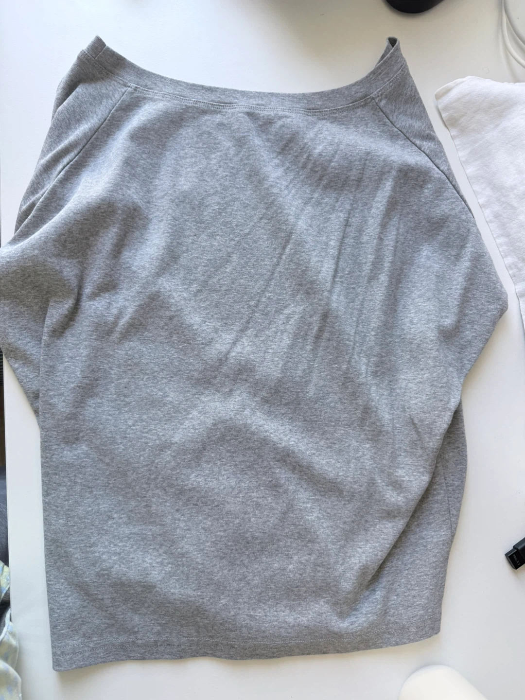 Grey off shoulder top - photo 2