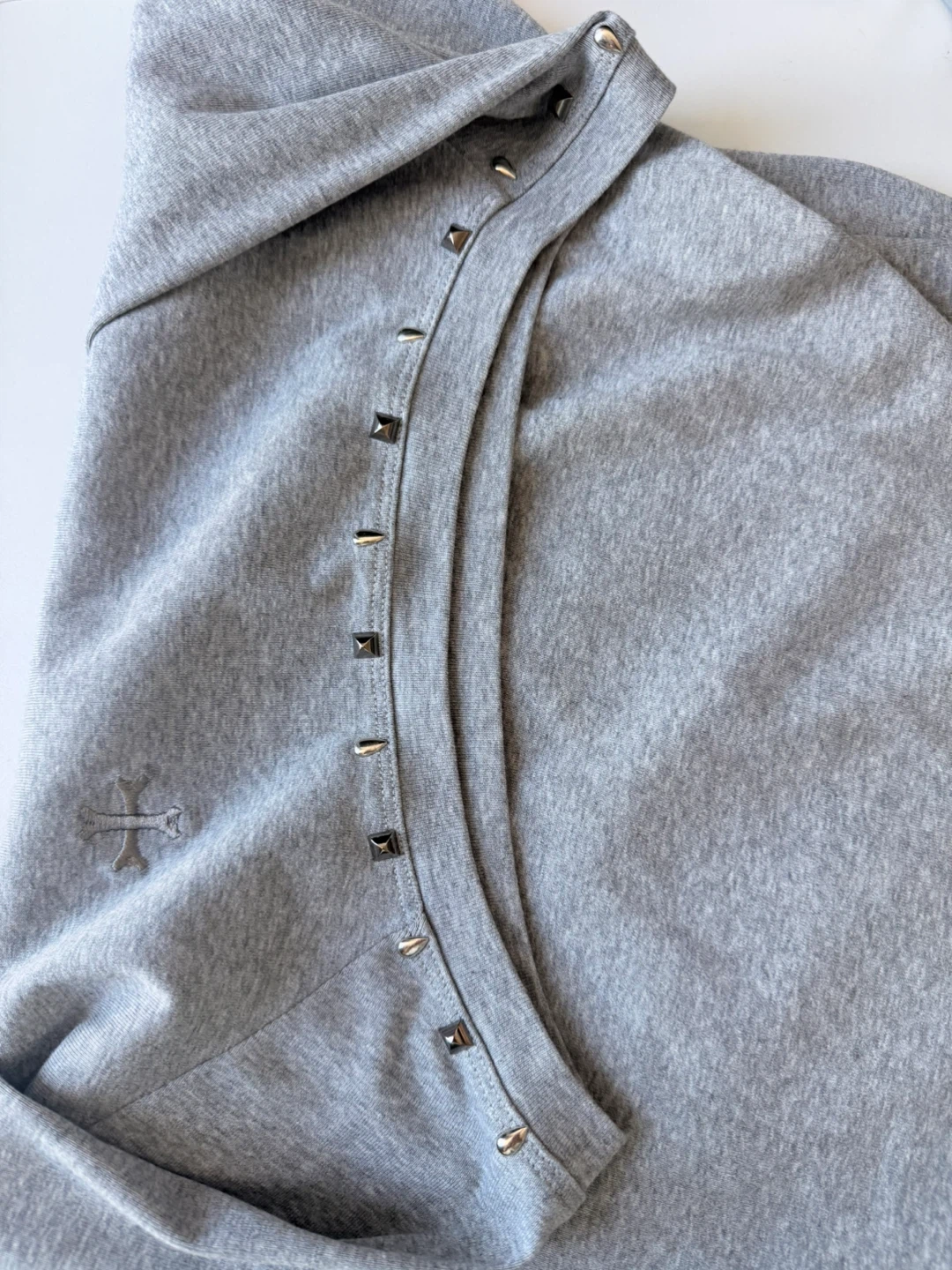 Grey off shoulder top - photo 3