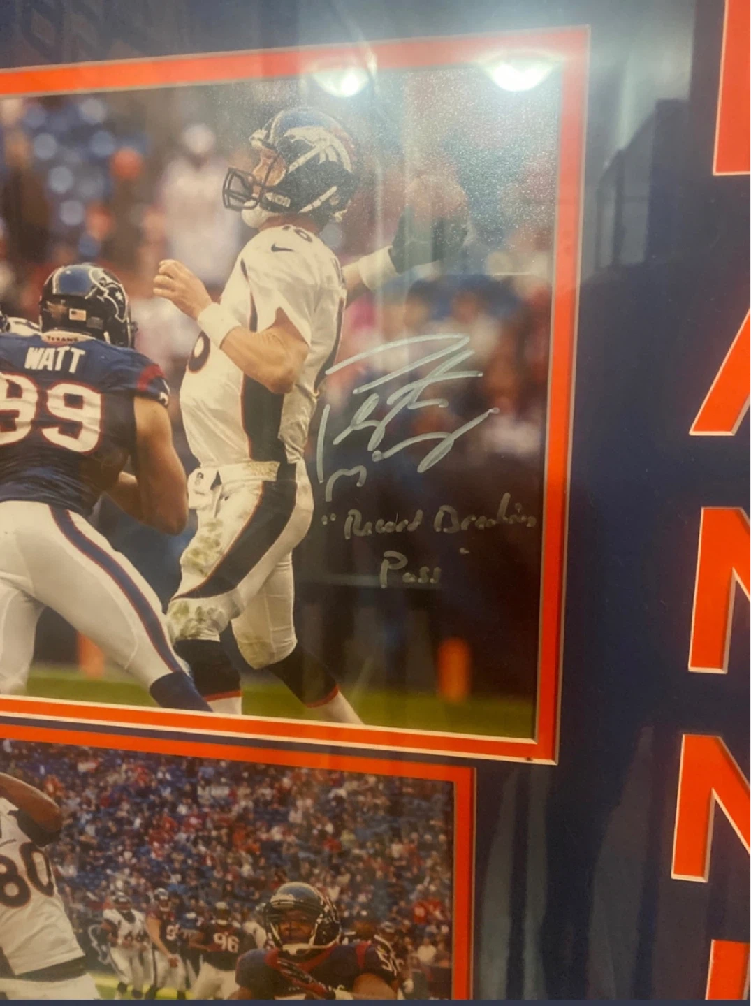 Peyton Manning Framed Autographed Photo Collage - photo 2