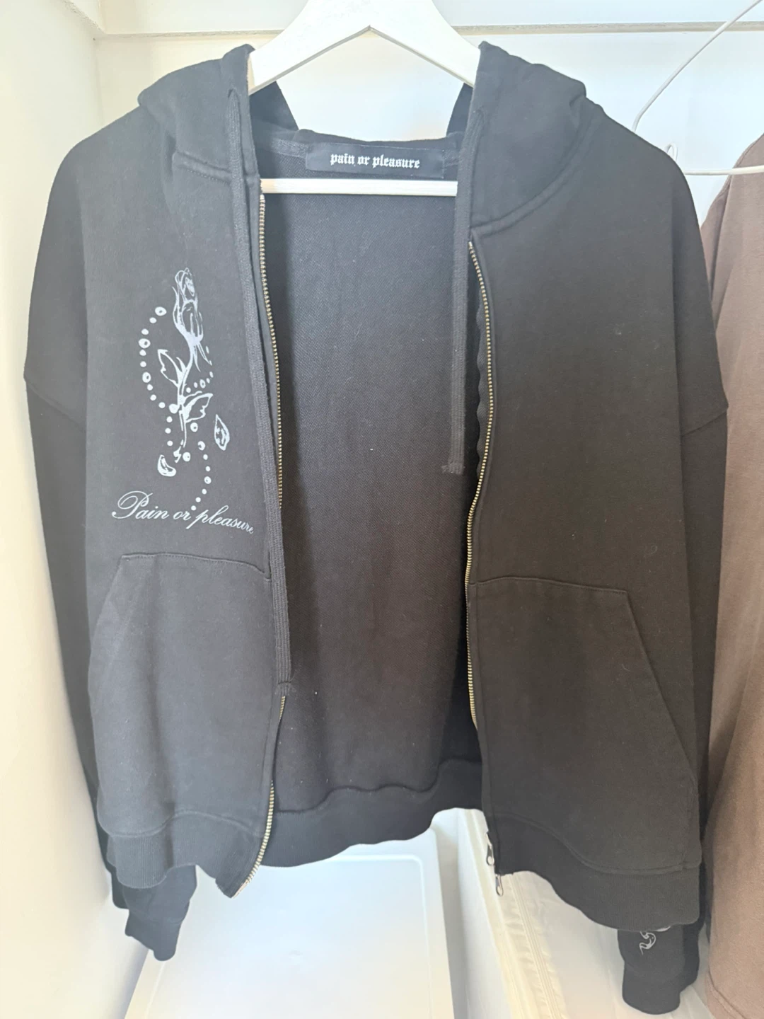 Pain or Pleasure hooded zip up