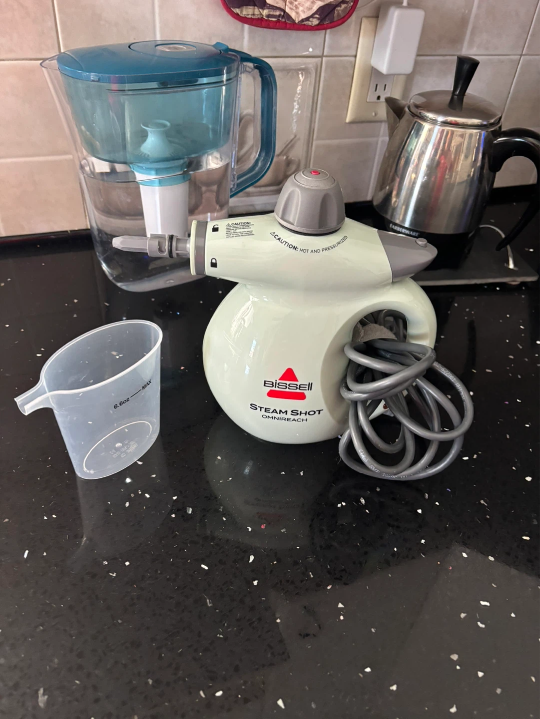 Bissell Steam Shot "OmniReach" Handheld Steamer with Accessories