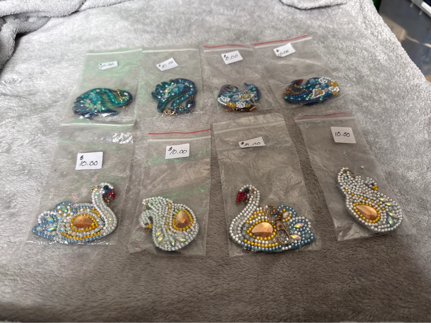 Beaded Diamond Art Keychains