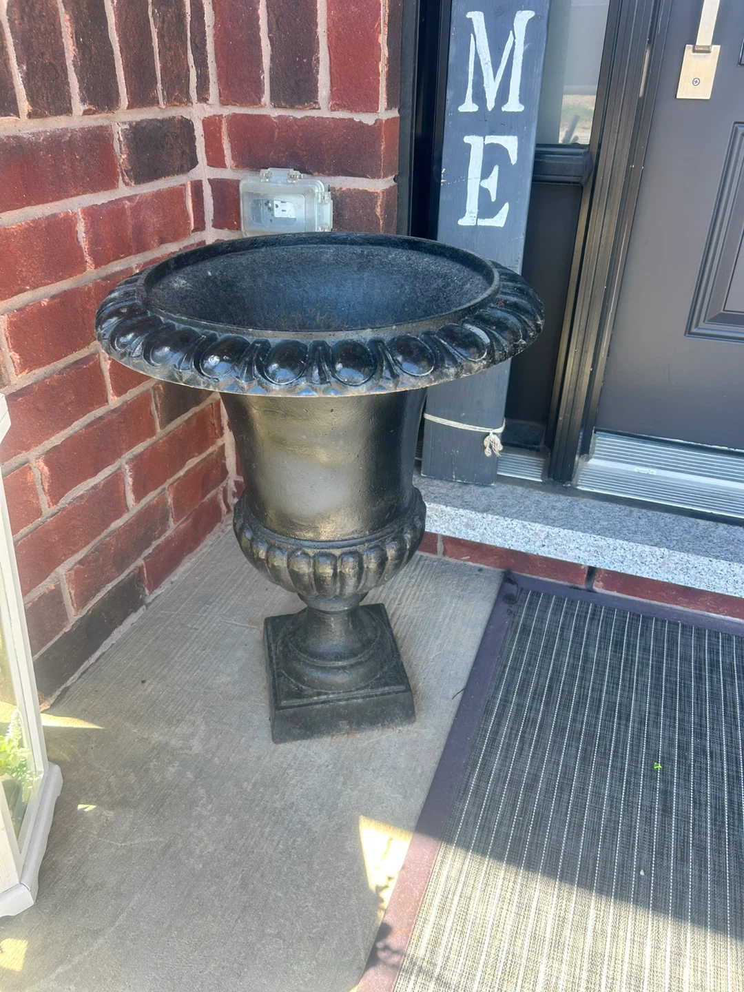 Decorative Urn Planter with Faux Topiary Ball - photo 4