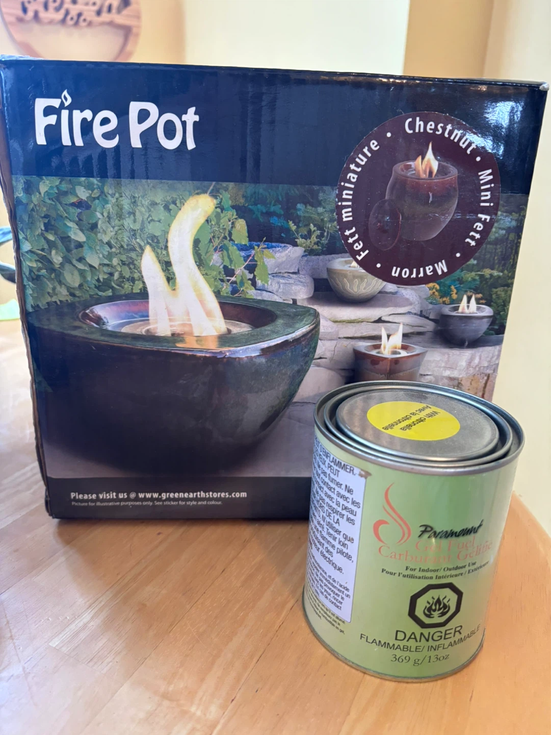 Green Earth Fire Pot Miniature