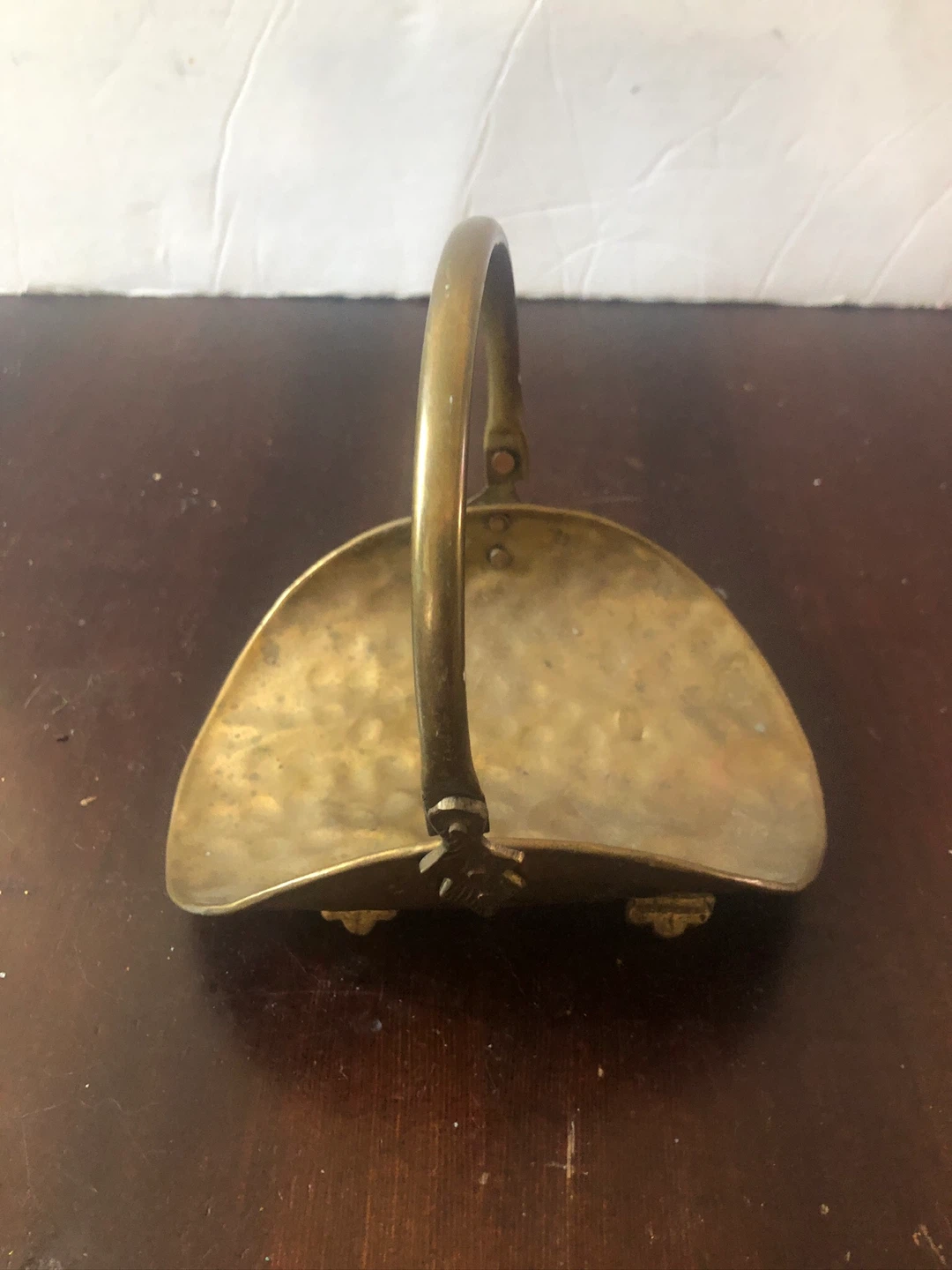 Vintage Brass Basket.