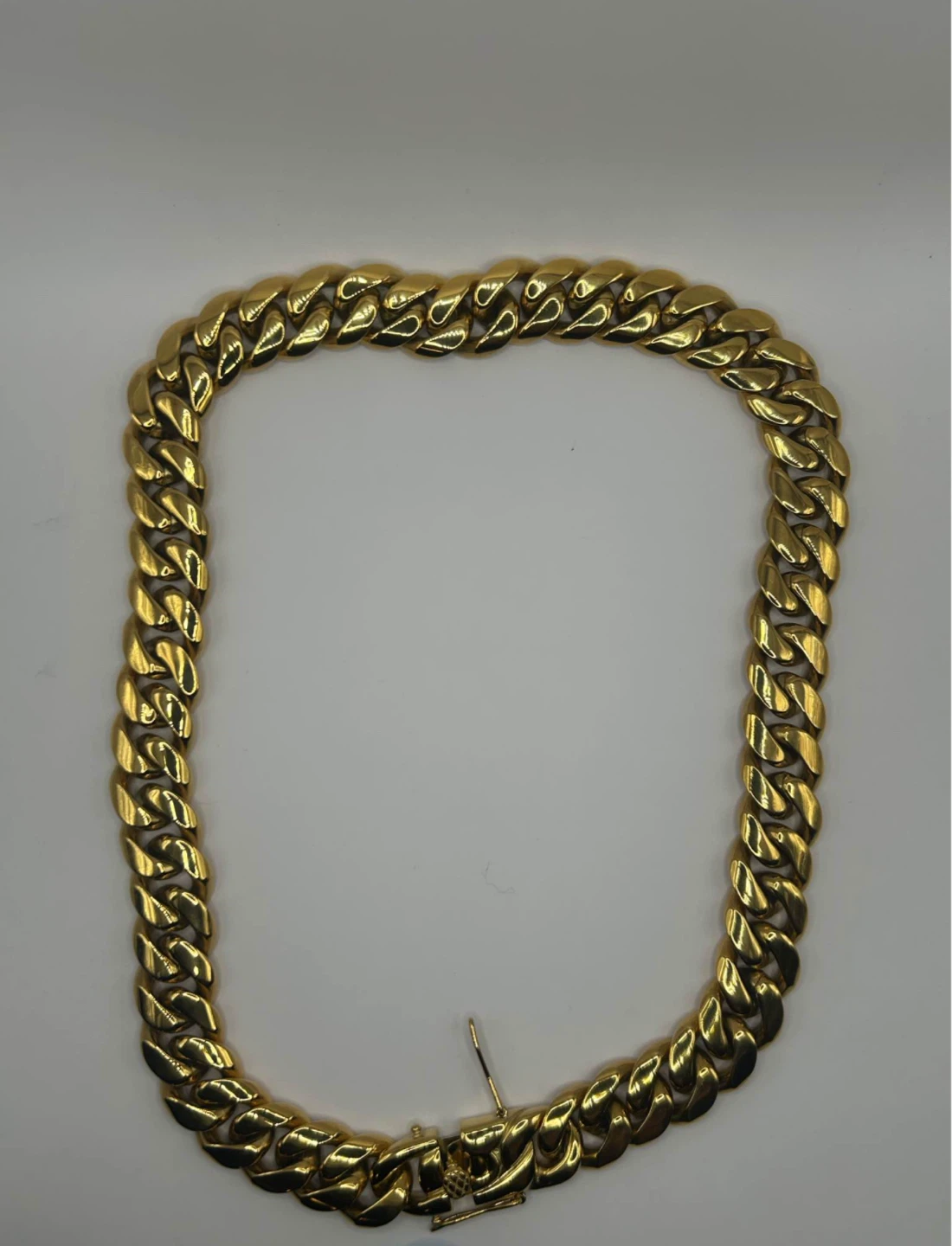 Men's Gold Cuban Link Chain 22 inch - photo 5