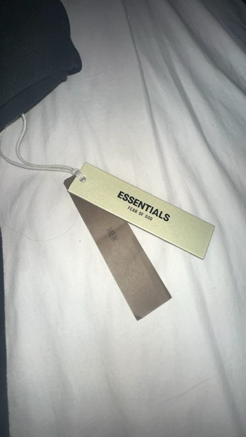 Fear of God Essentials Black Hoodie - Size Medium - photo 4