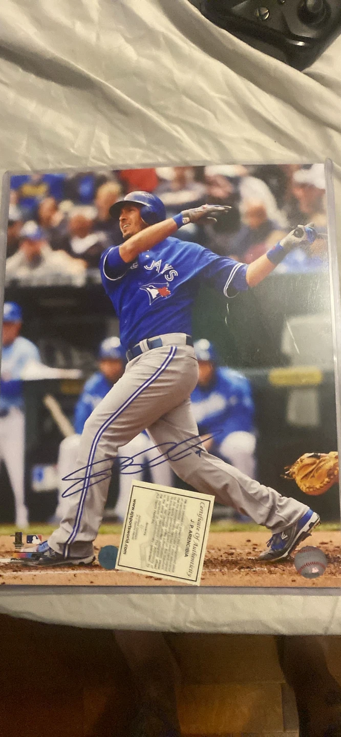 J.P. Arencibia Autographed Photo with Coa