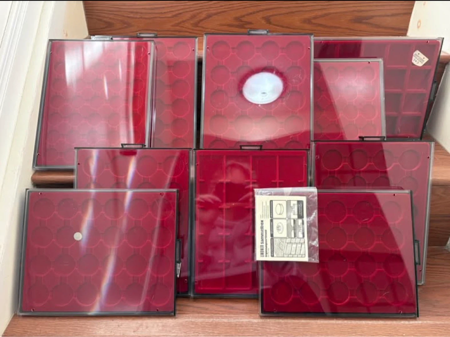 Lindner Sammelbox Coin Trays/Boxes Set of 10