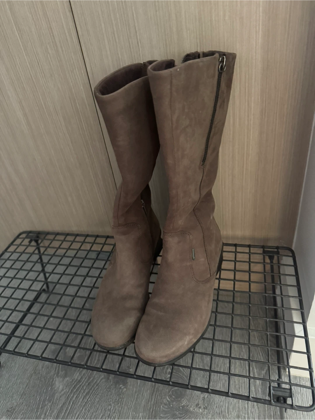 Brown Suede Ecco Boots