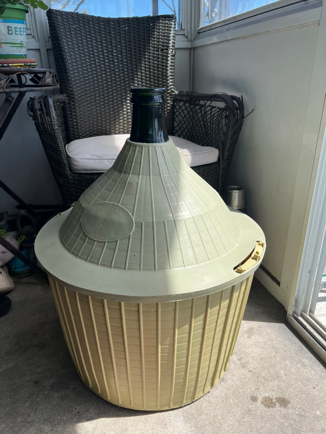 Glass 54l with cover demijohn - photo 2