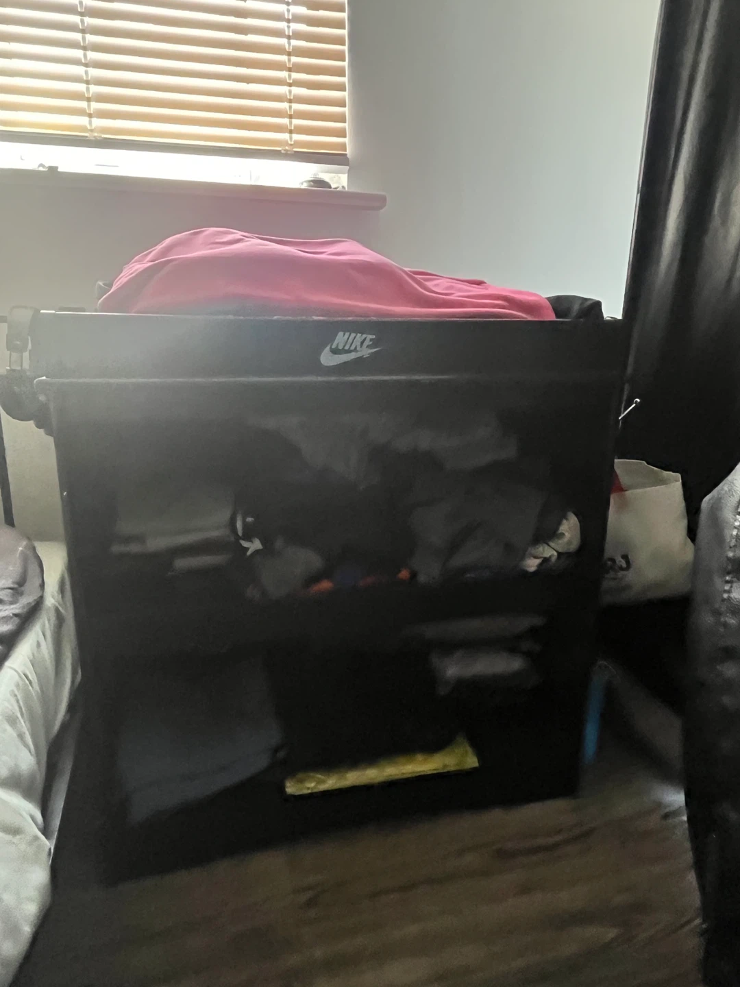 Wooden Black Storage Shelf Unit