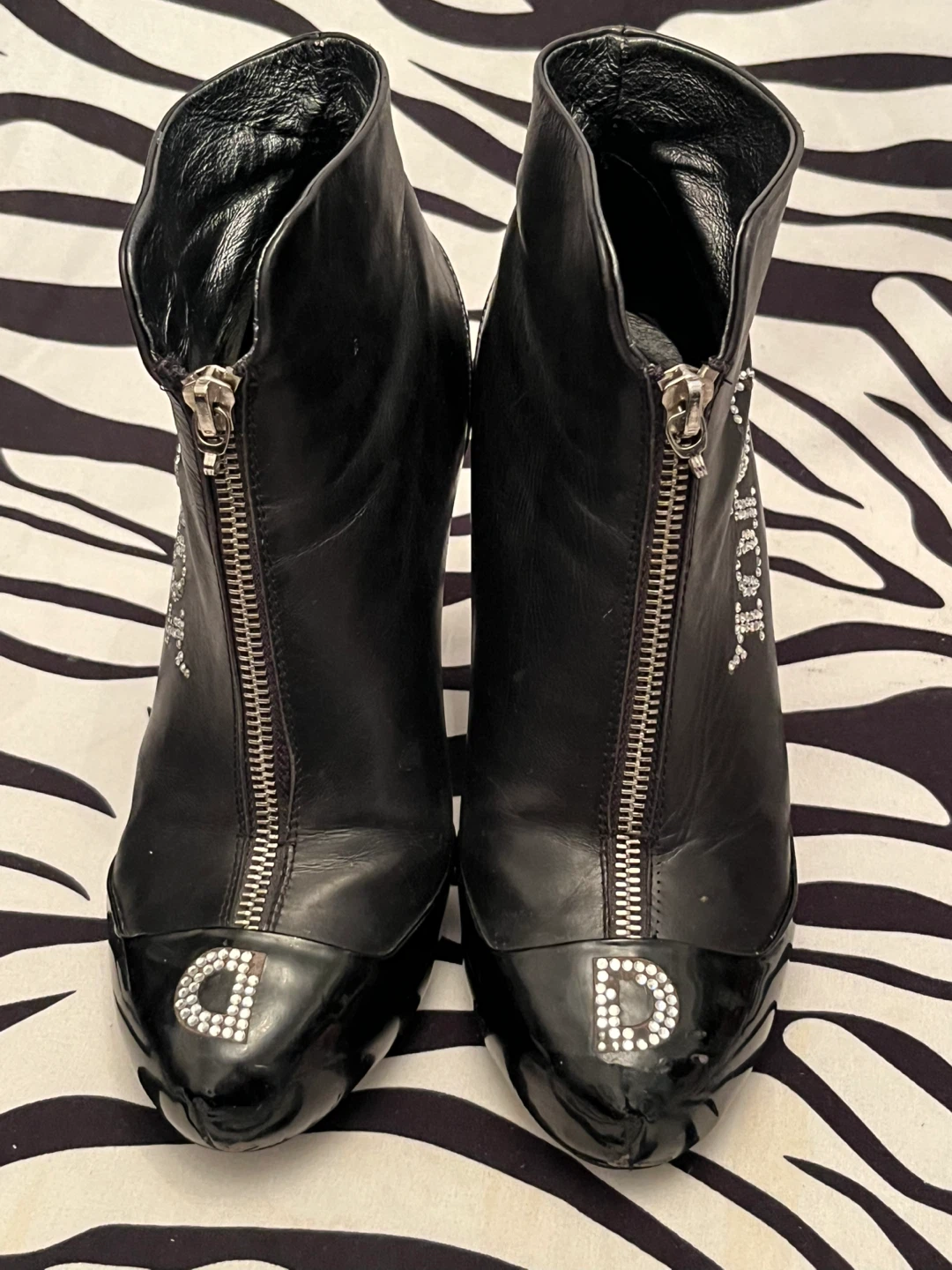 🖤 Vintage Christian Dior black leather high heel boots - photo 2