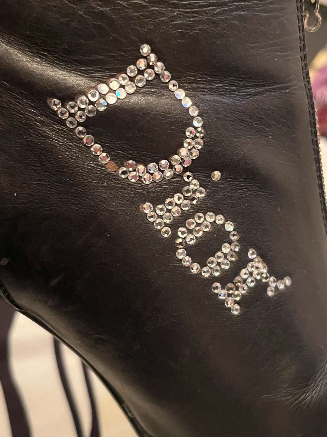 🖤 Vintage Christian Dior black leather high heel boots - photo 5