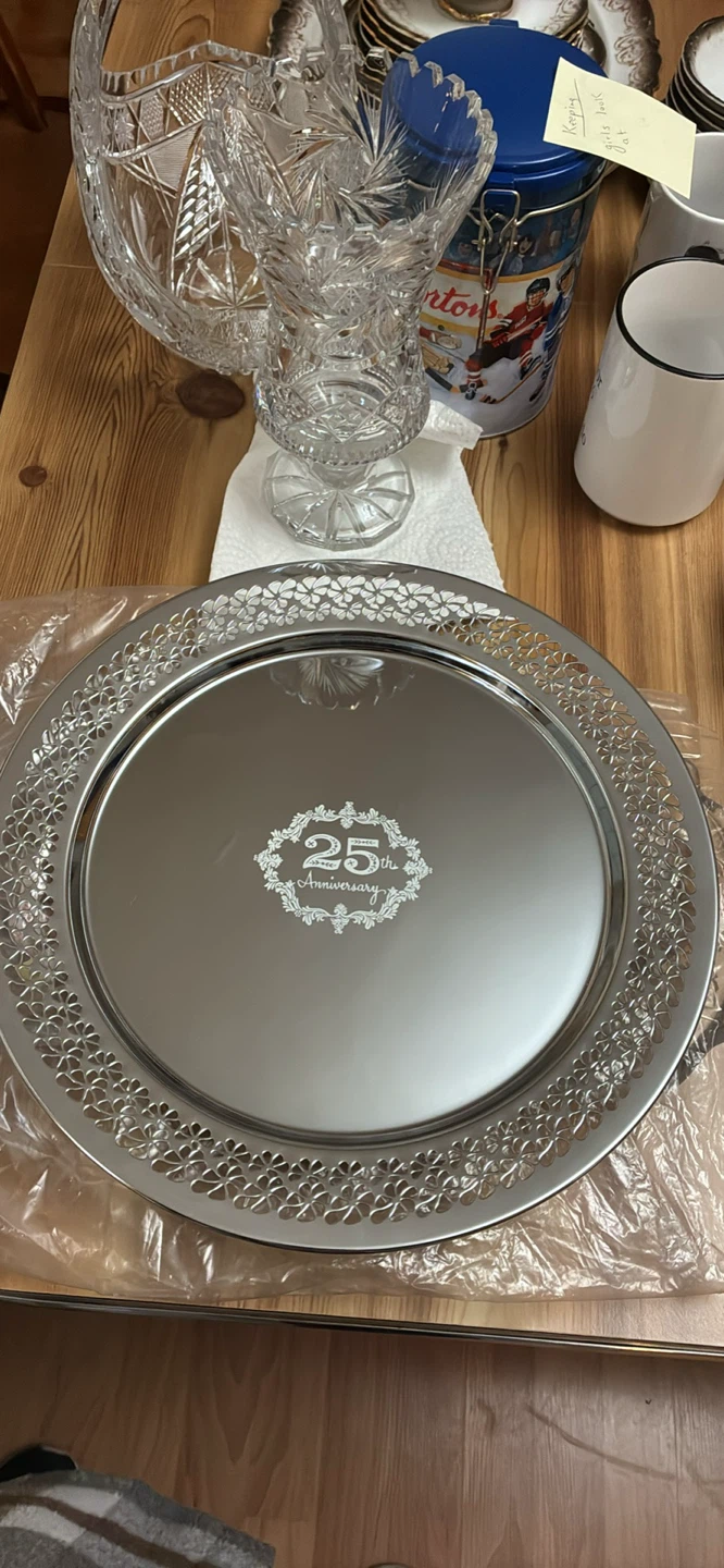 25 year anniversary decorative plate. - photo 2