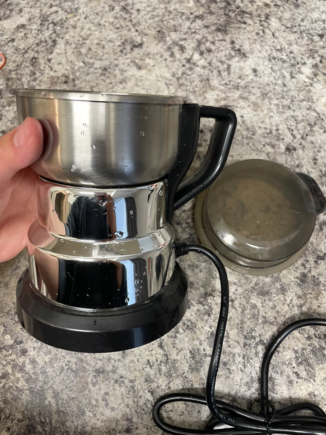Electric coffee Grinder with Stainless Steel Blades - photo 2