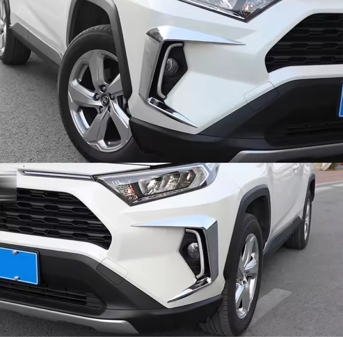 Chrome Fog Light Trim for Toyota RAV4 2019-2022