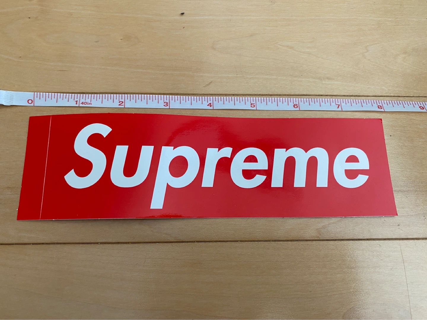 Supreme Red Box Logo Sticker
